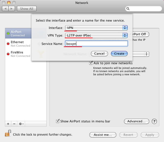 mac osx display ip address menu bar