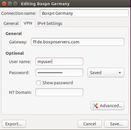 Pptp vpn настройка ubuntu