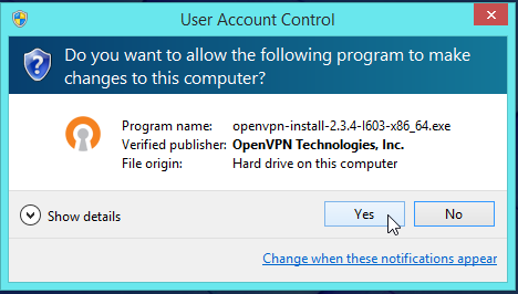 Не устанавливается openvpn windows 8